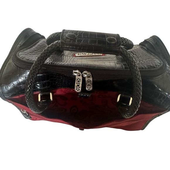 BRIGHTON RED BLACK HEART TRAVEL COSMETICS BAG - Picture 5 of 16